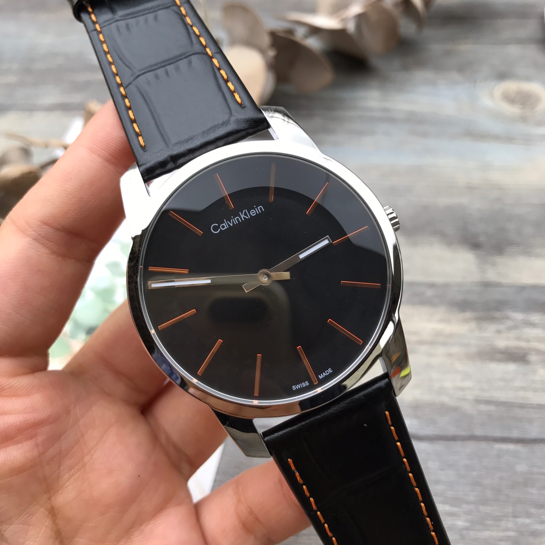 CK-1 原装 CK（CalvinKlein）专柜最热卖经典款 CITY系列，简洁2针，实用商务男表