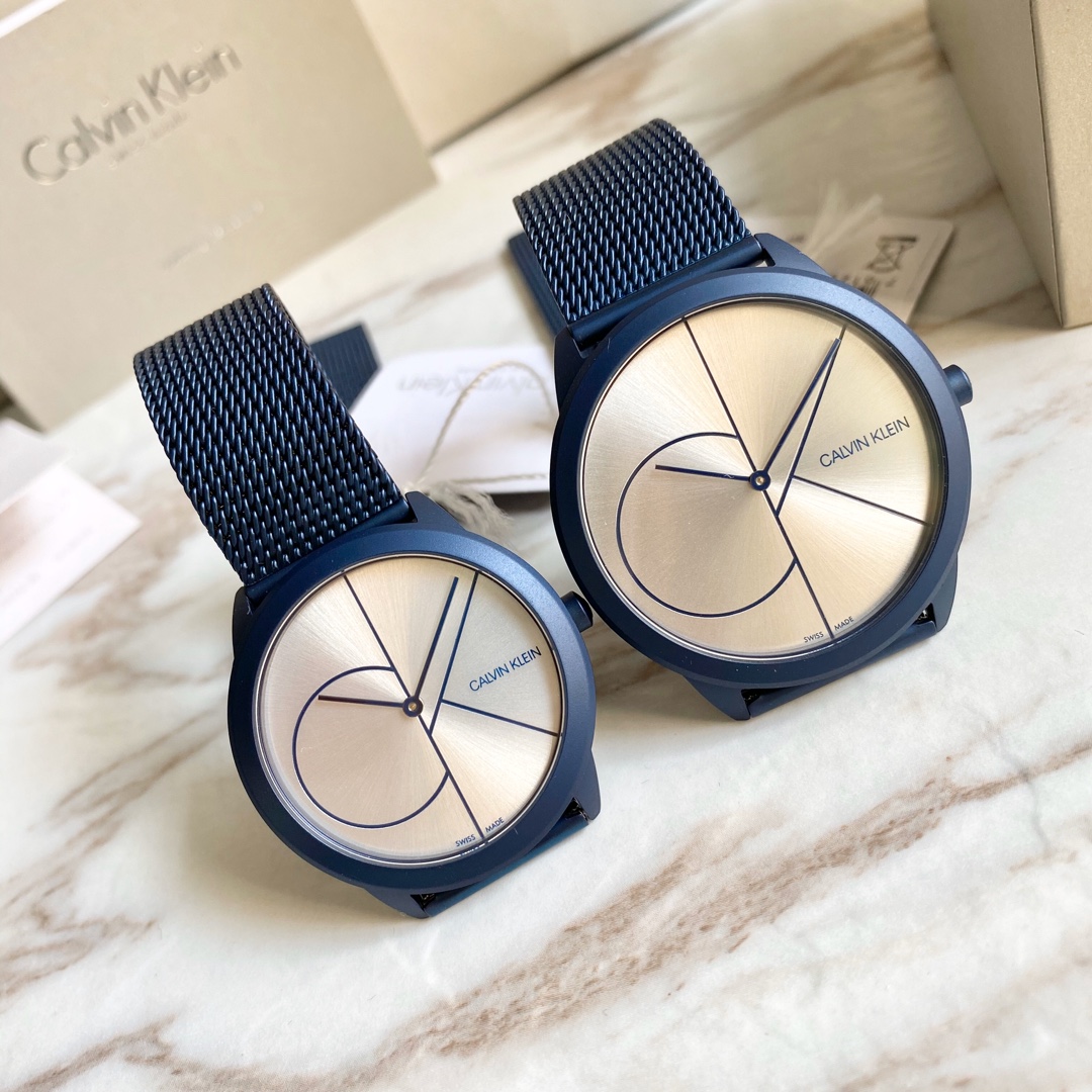 CK-Lovers-5 CK/凯文克莱 (Minimal 简约系列)-情侣对表极简时尚！米兰精钢网带，精简利落，美