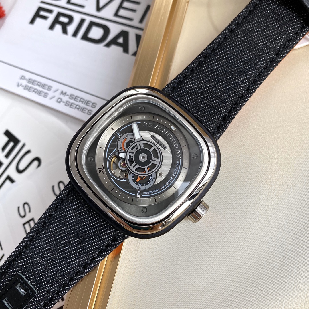 SF-07 sevenFriday最新限量款-P系列“P1C/02；7个星期五机械男表 品牌7周年纪念