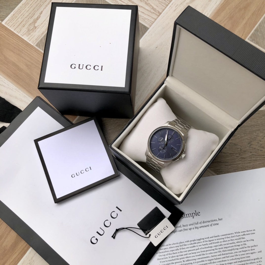 GC46 original Gucci,古驰 小蜜蜂精钢G-timeless系列男表，大部件原装厂出