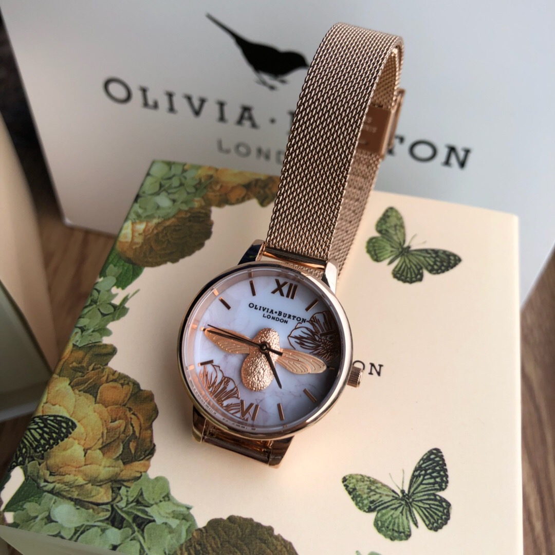 B004 来自英国的设计师品牌olivia burton（OB），正品手表渠道货，全套专柜包装，支持