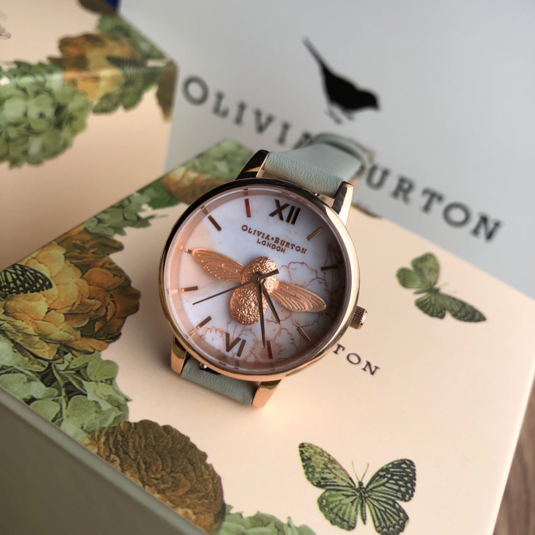 B008 来自英国的设计师品牌olivia burton（OB），正品手表渠道货，全套专柜包装，支持